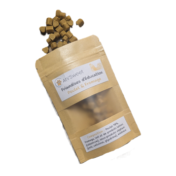 Friandises d'éducation pour chien au poulet et fromage