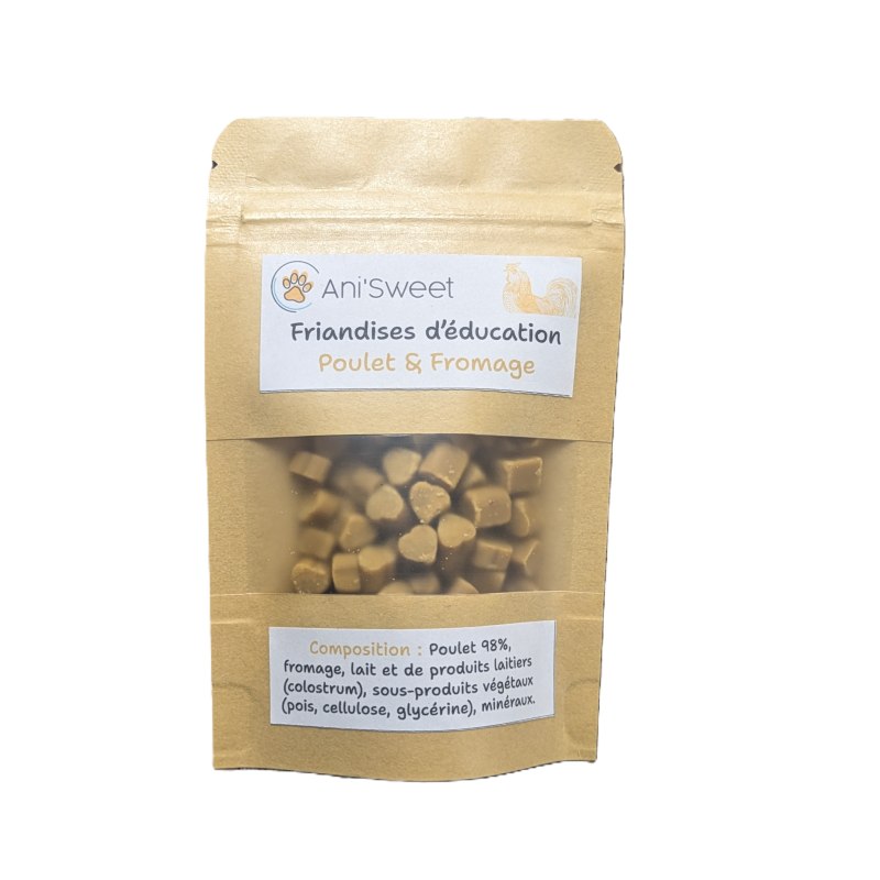 Friandise de récompenses poulet fromage pour chien